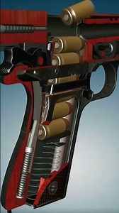 3D Animated Pistol Mechanism | How a Pistol Works in Slow Motion