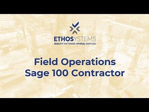 Field Operations in Sage 100 Contractor: Reconnecting the Construction Field with the Office.