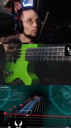 The fast solo by @HermanLi on this awesome @dragonforce song. #dragonforce #hermanli #bass