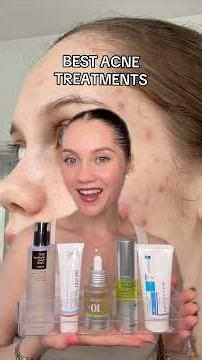 BEST ACNE TREATMENTS FOR EACH TYPE OF ACNE ✔️#acne #cloggedpores #cysticacne #retinol #azelaicacid