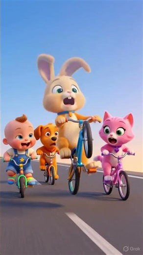 👉 Crazy Bicycle Race Gone Wrong! 🚴‍♂️😂 #cartoon #pawpatrul #funny #animation #baby #kidsvideo #kids