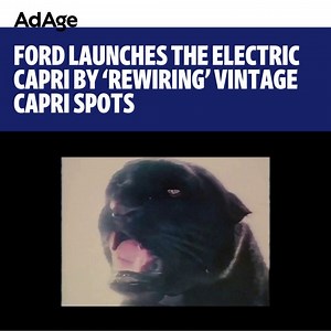 New Ford ads feature footage from old Capri commercials that then transition into new footage—“rewired with a bolt of modern mischief,” as the automaker puts it. https://adage.com/creativity/work/ford-launches-electric-capri-rewiring-vintage-capri-spots/2598711 | Ad Age
