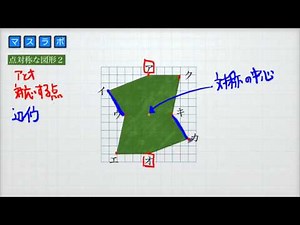 小学校6年 点対称な図形2 点対称の図形の性質 対応する点 辺 角