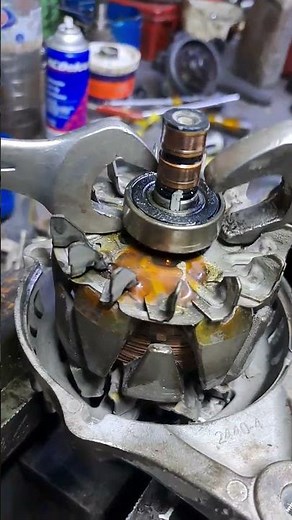 How to remove alternator Rear bearing Desi way ||• #foryou