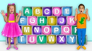 25K views · 302 reactions | Educational story about English Alphabet with Surprise Balloons Educational story with Dana and Danny studying English alphabet by surprise balloons | Toys Review | Facebook