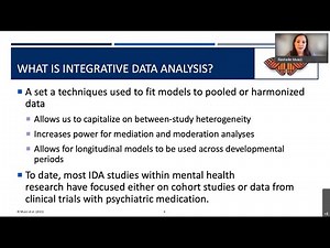 Integrated Data Analysis in Prevention Science (MtG)