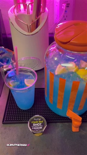 lifewithkishaa 💞 | Part 85 |🍋Make A Drink With Me , Blue Raspberry Lemonade SPIKED EDITION! 🫐🥤 @shottys • • Shop all @shottys shots — linked in my bio! 🫶🏾... | Instagram