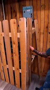 Making a COOL Folding Storage Nook #foldingstorage #fencing #tuckedaway #makeitprettier #homeimprovement | Matthew Peech Woodworking And DIY