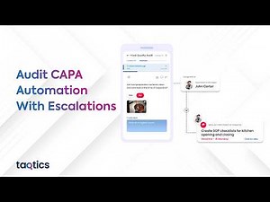 Audit Software with Automated CAPA Workflows | Taqtics