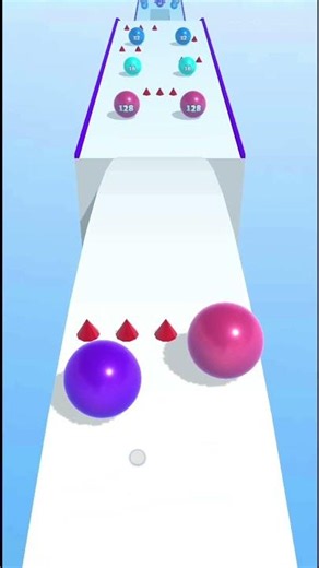Bool run 2048 :merge number 2+4+8+16+32+64+128 game #trinding #shortvideo
