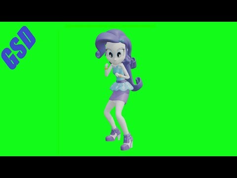 My Little Pony Rarity Green Screens