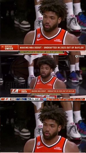 HISTORIC AND GRAND! 🔥💪👏 Norchad🇳🇮 Omier makes his NBA debut with the Los Angeles Clippers 🏀