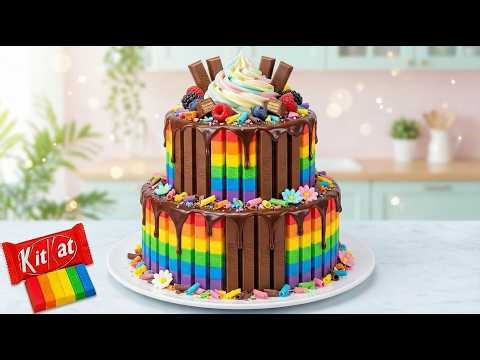 Wow! 🍫 KitKat vs Rainbow KitKat Battle | Satisfying Miniature Candy Pour