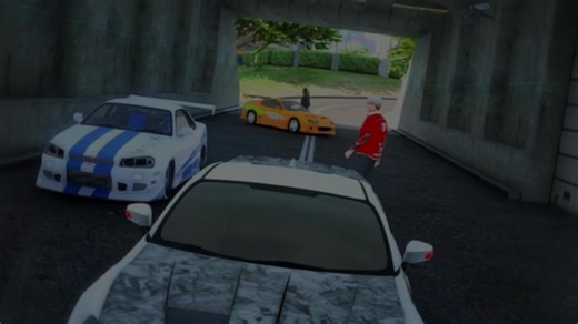 Gameplay GTA 5 Online: Mobil R34 Skyline vs Supramk4