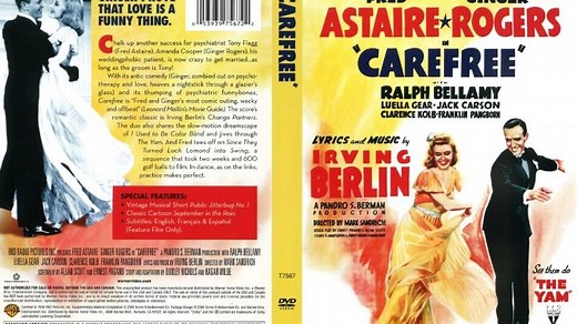 Carefree (1938) Fred Astaire, Ginger Rogers, Ralph Bellamy