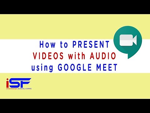 How to Present Videos with Audio in Google Meet
