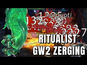 GW2 WVW RITUALIST Zerg Gameplay 2025