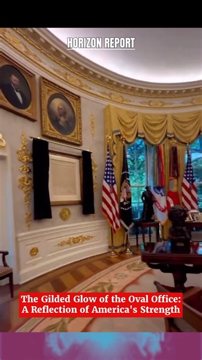 The Gilded Glow of the Oval Office: A Reflection of America's Strength The Oval Office's recent makeover, adorned with 24-karat gold accents, is more than just a visual spectacle—it's a symbol of America's resilience and prosperity. President Trump's personal touch, funding these opulent decorations, mirrors the confidence and stability our nation enjoys today. From the intricate scrolls to the gleaming medallions, the office radiates a sense of grandeur that resonates with our current economic 