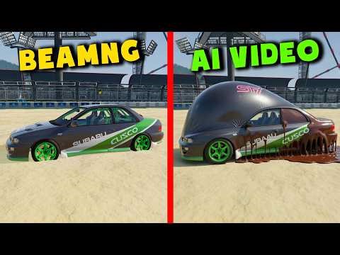 BeamNG vs. AI Video / Realistic Car Crashes #20