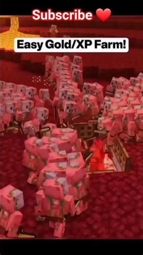 “How to Make Gold Farm in Minecraft” 🪙🔥 #minecraft #shorts #ytshorts #gamingshorts