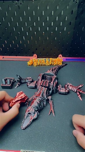 Watch This 3D Printed T-Rex Move | Oddly Satisfying🦖