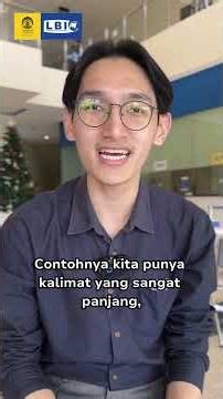Cara Membuat Kalimat Efektif #KlinikBahasa #BahasaIndonesia #KursusBahasa #BIPA #LBIFIBUI #UI