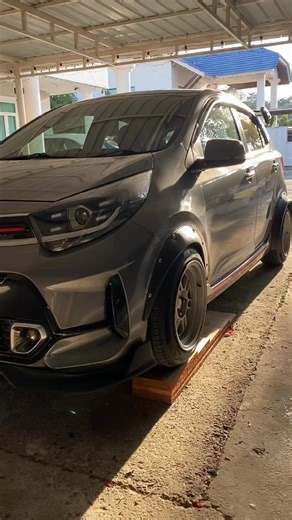 Kia Picanto datang pasang Lips depan and spoiler 🔥🔥🔥 #kia #picantogtline #brunei🇧🇳 #modifikasi