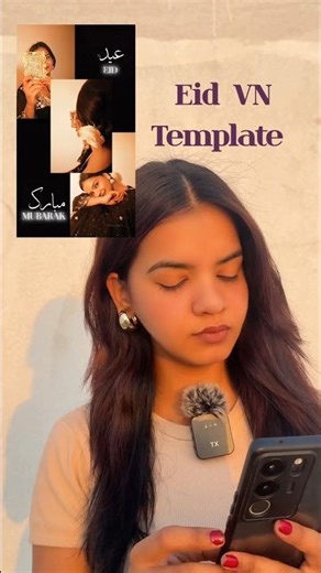 Use This VN Template for Your Eid Reel 🌙🔥 #vn #template #easytutorial #transition #fypシ
