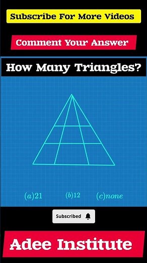 Amazing Triangles: Counting and Reasoning Tricks for Fun