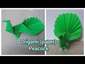 How to make a Paper Peacock | Origami paper Peacock tutorial
