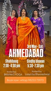 DANCE WITH RITU- AHMEDABAD* 3rd MAY SATURDAY . Song- ISHQ HAI trending reels *SHAHIBAUG* @ BHAVNA'S YOGA 2:00- 4:00 pm Song- SAATHIYA Trending reel *SINDHU BHAWAN @ameya_studio 5:30- 7:30 pm Book now whtsp msg 98253 73973 Googlepay 98253 73973 First 10- 899 After 10- 999 After 20- 1099 Keep dancing💖 Sarees by @elite_weaves | Ritu Gupta