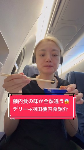 日本の機内食体験: デリーから羽田へ