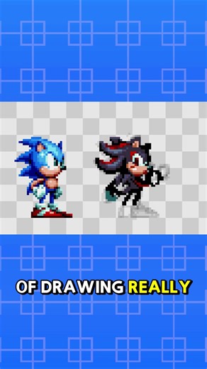 Shadow in Sonic Mania Style! #pixelart #retrogaming #sonic
