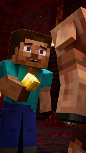 Piglins Trade With You — Until You Touch Their Gold | Minecraft
