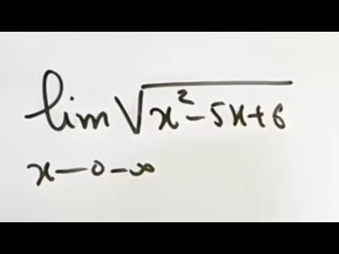 Limit as x approaches negative infinity of sqr(x^2-5x+6) Limit as x approaches negative infinity ...