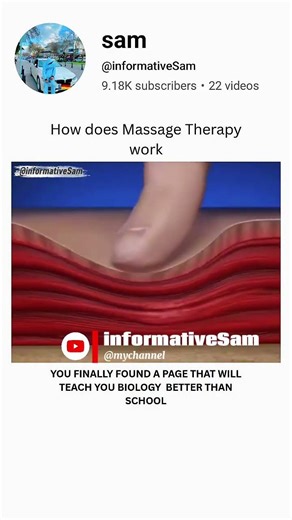 How does massage Therapy work | #brainlearning #biologyscience #medicaleducation