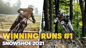 Winning Runs from Snowshoe DH World Cup One