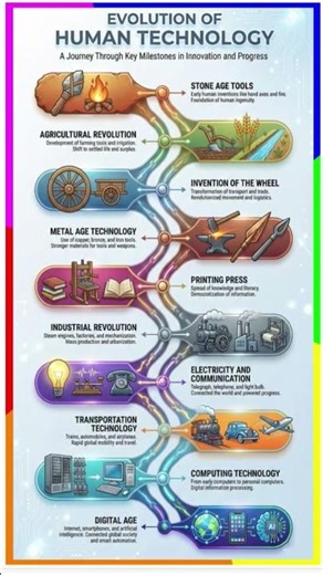 Evolution of Human Technology: A Journey Through Innovation & Progress