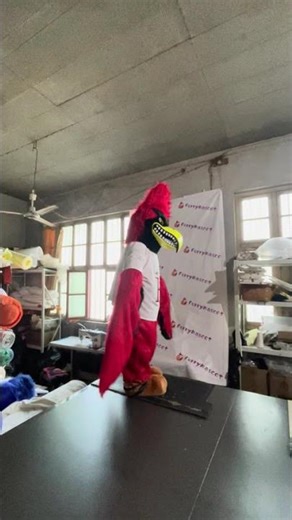 FurryMascot™ Cardinal Mascot Costumes #cardinals #mascotcostumes #mascot #birds #schoolsupplies