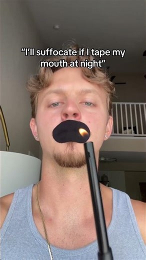 **FTFY ”I’ll breathe *better* if I tape my mouth at night.” 🤐😎 #HostageTape