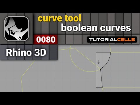 0080. Boolean curves in rhino
