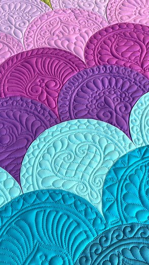 If you want to see more of digital designs, you need to follow me @harper_inspired_designs. So as promised ( last May) I have digitized my custom quilting designs for the ‘Glam Clam quilt’ made by Latifah Saafir Studios using ‘The Clammy’ template. I have 12 different Clams and 8 different crowns. You can buy one, or two, or the entire set!! **Please Note: You’ll need to use at least ONE crown to make the clam designs fit. I also recommend placing and sewing the crown first! Have fun getting cre