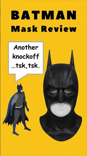 Batman mask review - another Amazon knockoff. #batman #cosplay