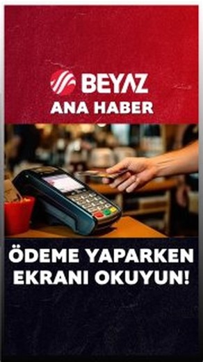 Beyaz Ana Haber on Instagram: "POS Cihazında Bu Yazı Varsa Dikkat! #POSUyarı #ÖdemeGüvenliği #GüncelHaber #BeyazAnaHaber #Haber #Beyaztv #Sondakika #HandeSarıoğlu @hndsar"