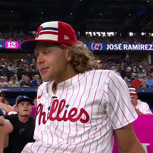 "How bout that? Just like everybody thought." 😂 Alec Bohm's reaction after being the first to advance to the MLB HR derby semifinals 😅 | ESPN