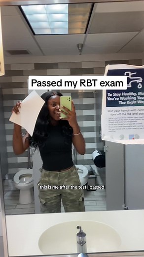 Taking my rbt exam today, advice: if you dont know the answer just flag it and keep going. I used quizlet,youtube, and online quizzes to study. #rbt #rbtexam