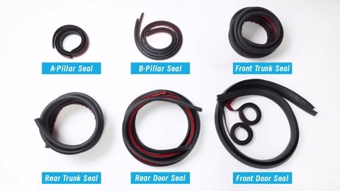 Storystore Car Door Seal Strip for Tesla Model Y, Window Seal Self Adhesive Soundproofing Weather Stripping Kit, Car Door Seal Strip Window Self Adhesive Soundproofing Weather Stripping Kit Rubber