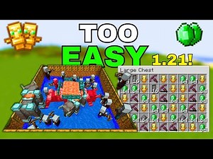 Easiest Minecraft RAID Farm 1.21+ - Tutorial