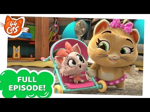 44 Cats | FULL EPISODE | Three Cats and a Kitten | Season 2
