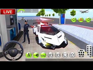 3D Driving Class Simulation || Funny Police Officer Refuel His Super Car Gas Crazy Driving Gameplay